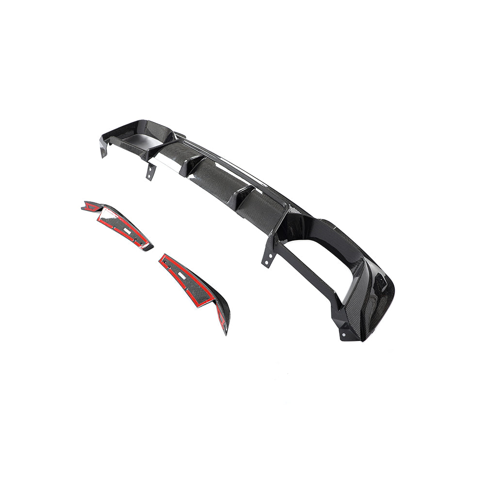 BMW X3 M F97 Pre-LCI 3D Design Carbon Fibre Rear Diffuser — side profile