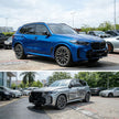 BMW X5 G05 LCI Gloss Black Single-Slat Front Grille — front three-quarter view