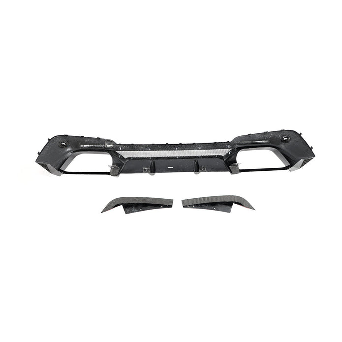 BMW X3 M F97 Pre-LCI 3D Design Carbon Fibre Rear Diffuser — surface and edge detail