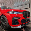 BMW X7 G07 Pre-LCI Carbon Fibre Front Lip — front three-quarter view