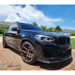 BMW X3 M F97 Pre-LCI JC Design Carbon Fibre Front Lip — front three-quarter view