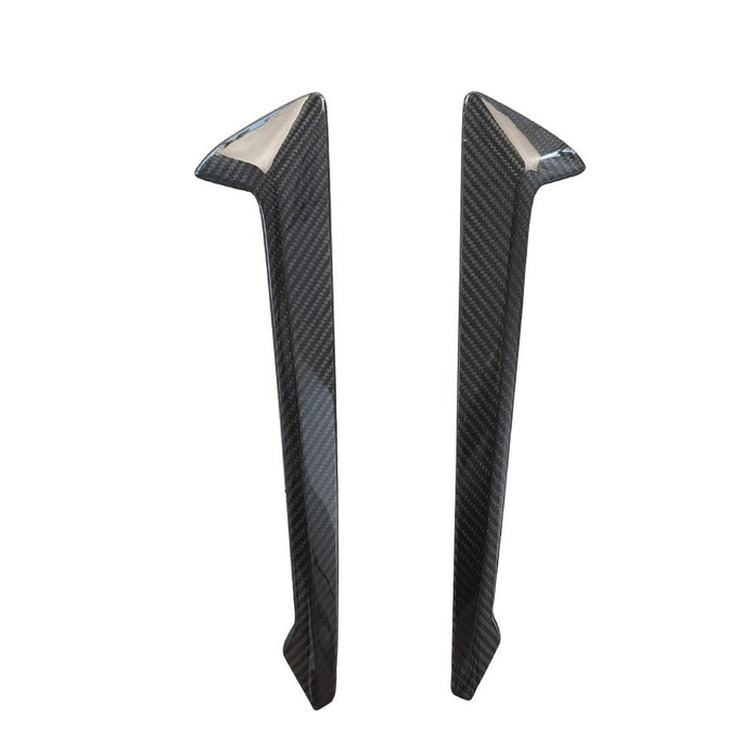 BMW X5 M F95 LCI OEM Style Carbon Fibre Front Wing Vent Trims — complete product view