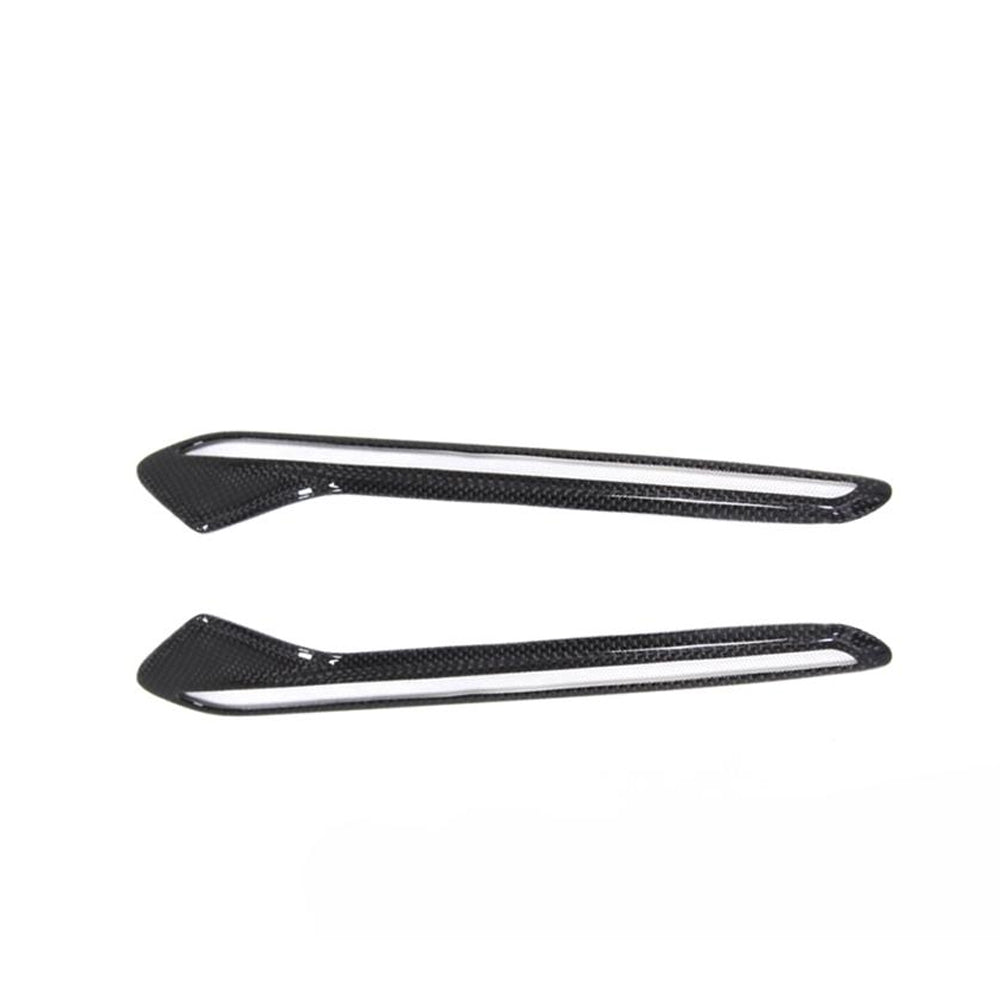 BMW M6 F06 OEM Style Carbon Fibre Front Wing Vent Trims — side profile
