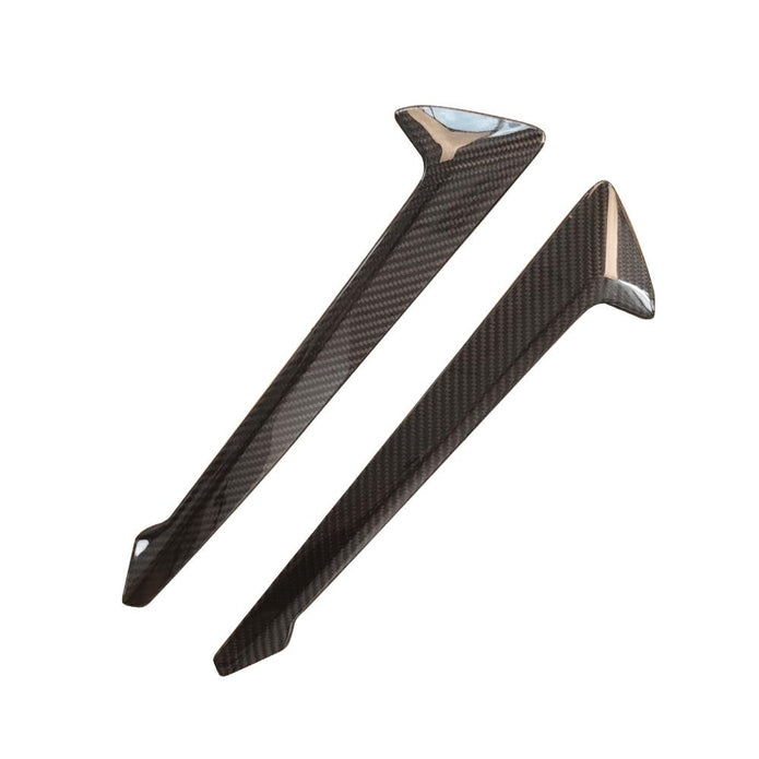 BMW X5 M F95 LCI OEM Style Carbon Fibre Front Wing Vent Trims — mounting-area detail