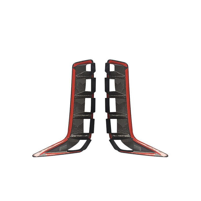 BMW X5 G05 LCI OEM Style Carbon Fibre Front Wing Vent Trims — mounting-area detail