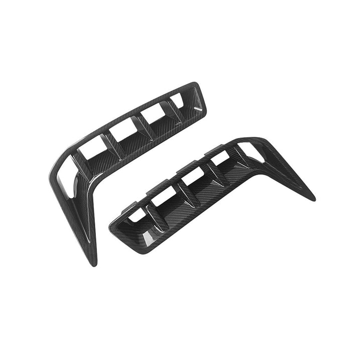 BMW X5 G05 LCI OEM Style Carbon Fibre Front Wing Vent Trims — side profile