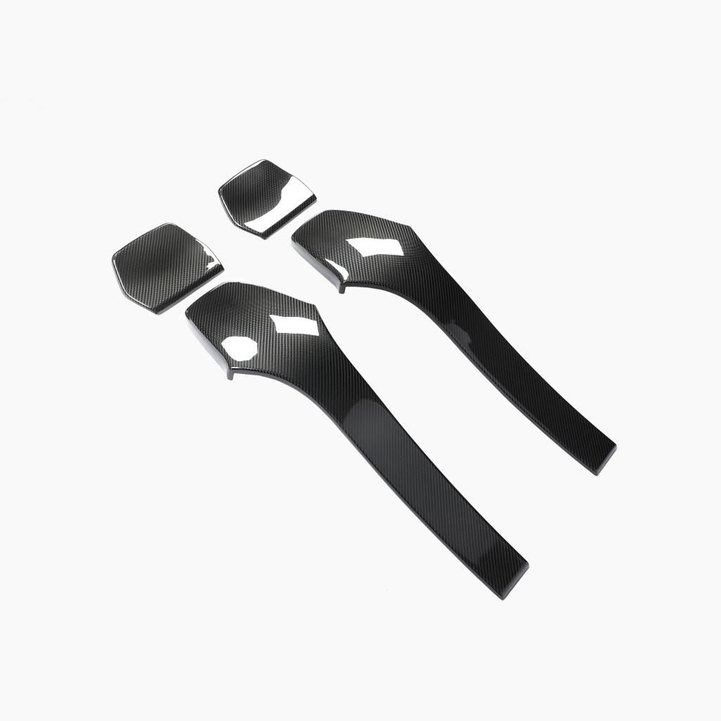 BMW M3 F80 OEM Style Carbon Fibre Seat Back Covers — mounting-area detail