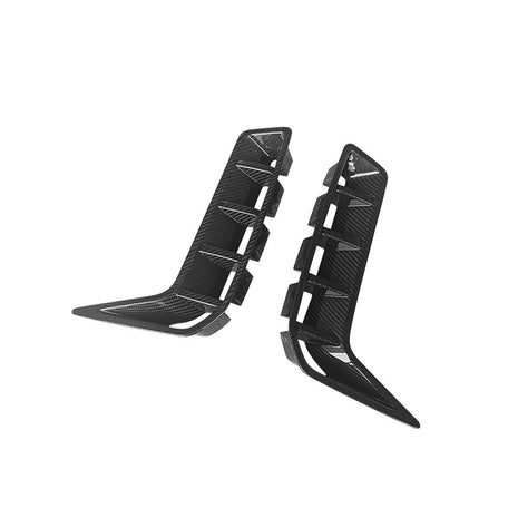 BMW X5 G05 LCI OEM Style Carbon Fibre Front Wing Vent Trims — complete product view
