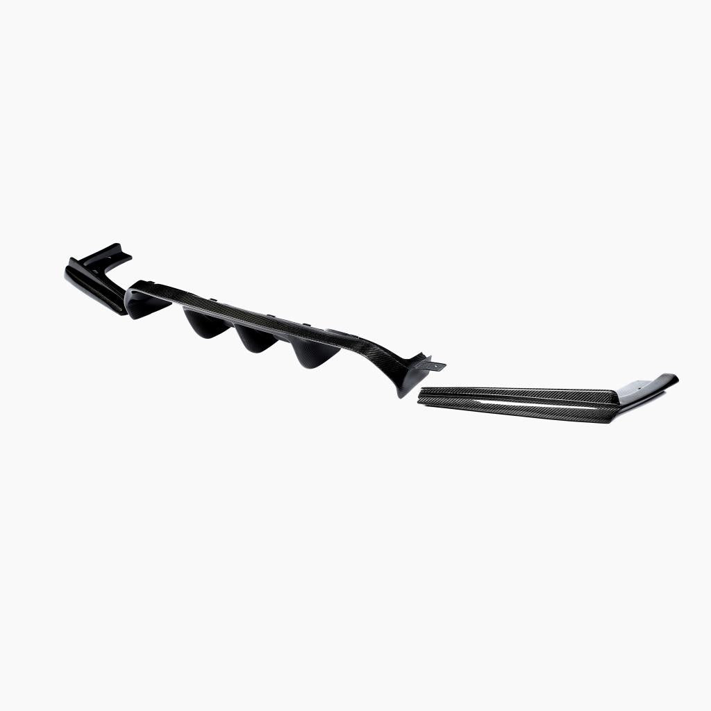 BMW M3 F80 V Design Carbon Fibre Rear Diffuser — side profile