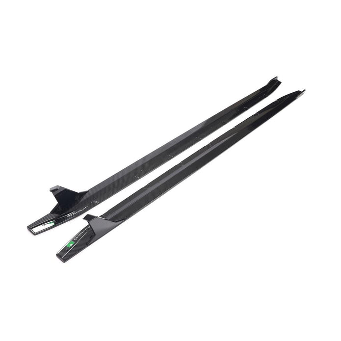 BMW M4 G82 OEM Style Carbon Fibre Side Skirt Extensions — side profile