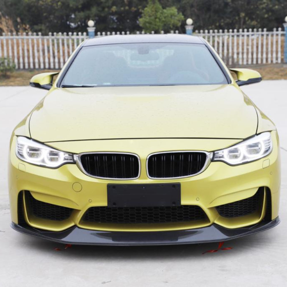 BMW M3 F80 Carbon Fibre Front Lip — front three-quarter view