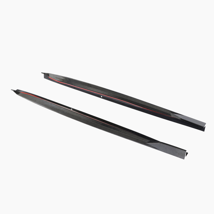 BMW X5 G05 Pre-LCI OEM Style Carbon Fibre Side Skirt Extensions — mounting-area detail