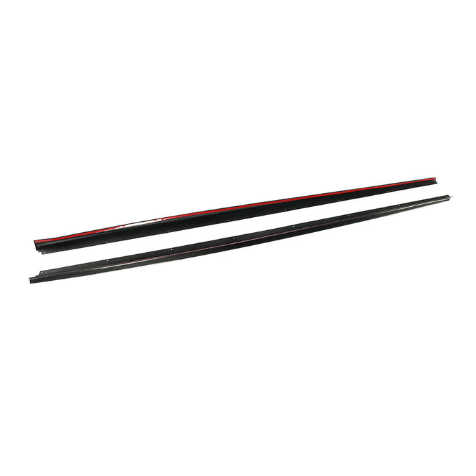 BMW M5 F90 Pre-LCI 3D Design Carbon Fibre Side Skirt Extensions — mounting-area detail