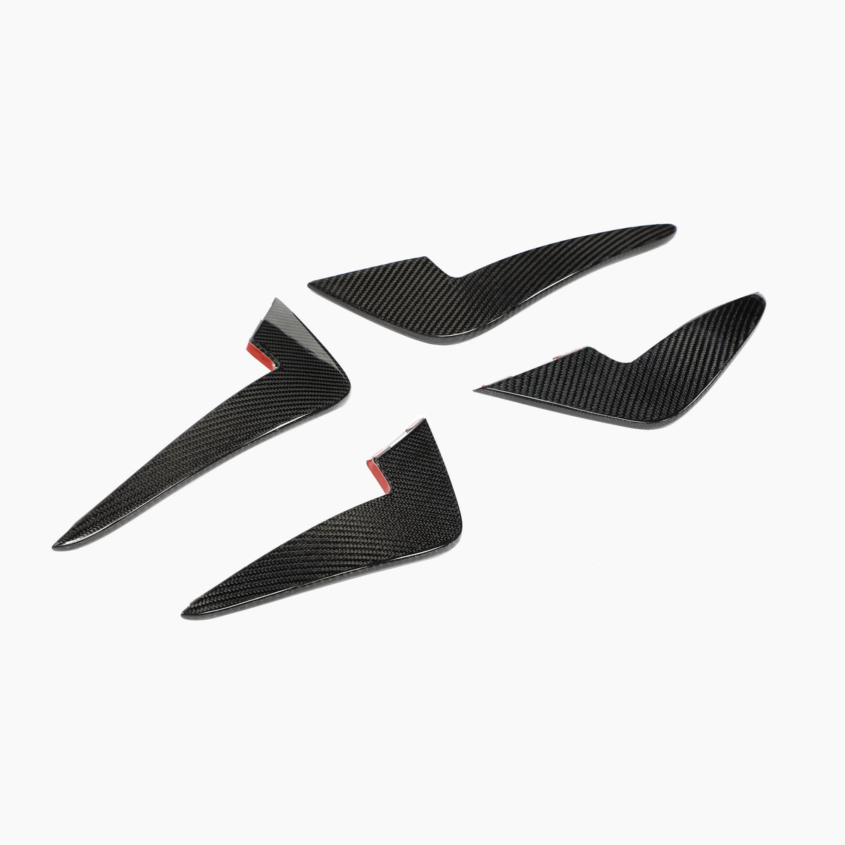 BMW M2 F87 AC Design Carbon Fibre Canards — surface and edge detail