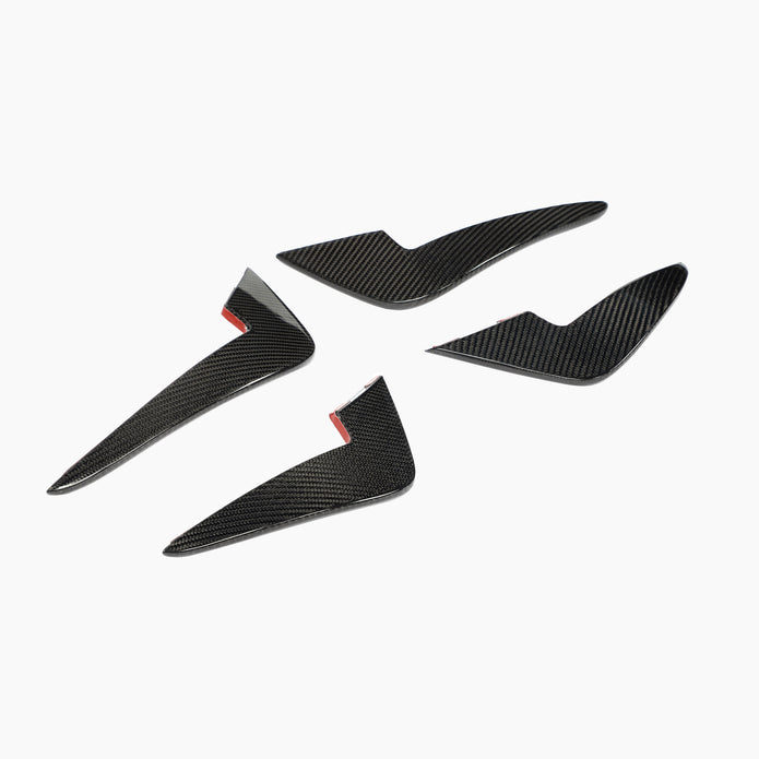 BMW M2 F87 AC Design Carbon Fibre Canards — surface and edge detail