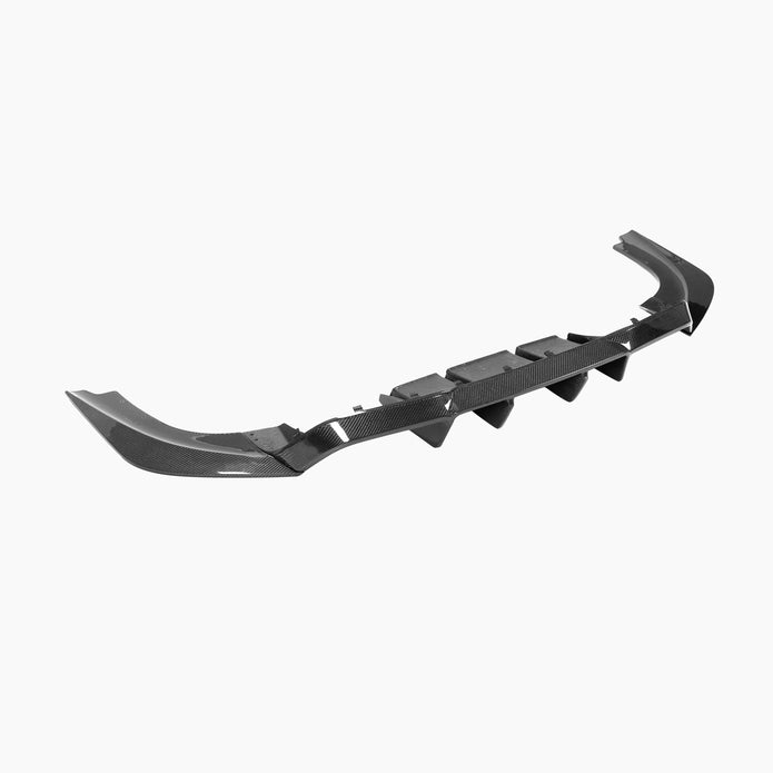 BMW M2 F87 V Design Carbon Fibre Rear Diffuser — surface and edge detail
