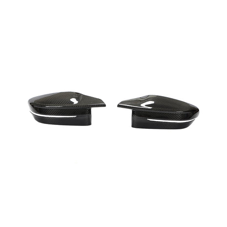 BMW M3 G80 Carbon Fibre Mirror Cap Overlays — complete product view