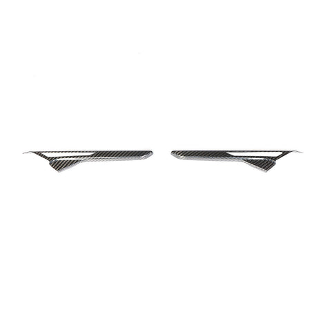 BMW M5 F90 Pre-LCI OEM Style Carbon Fibre Front Wing Vent Trims — complete product view