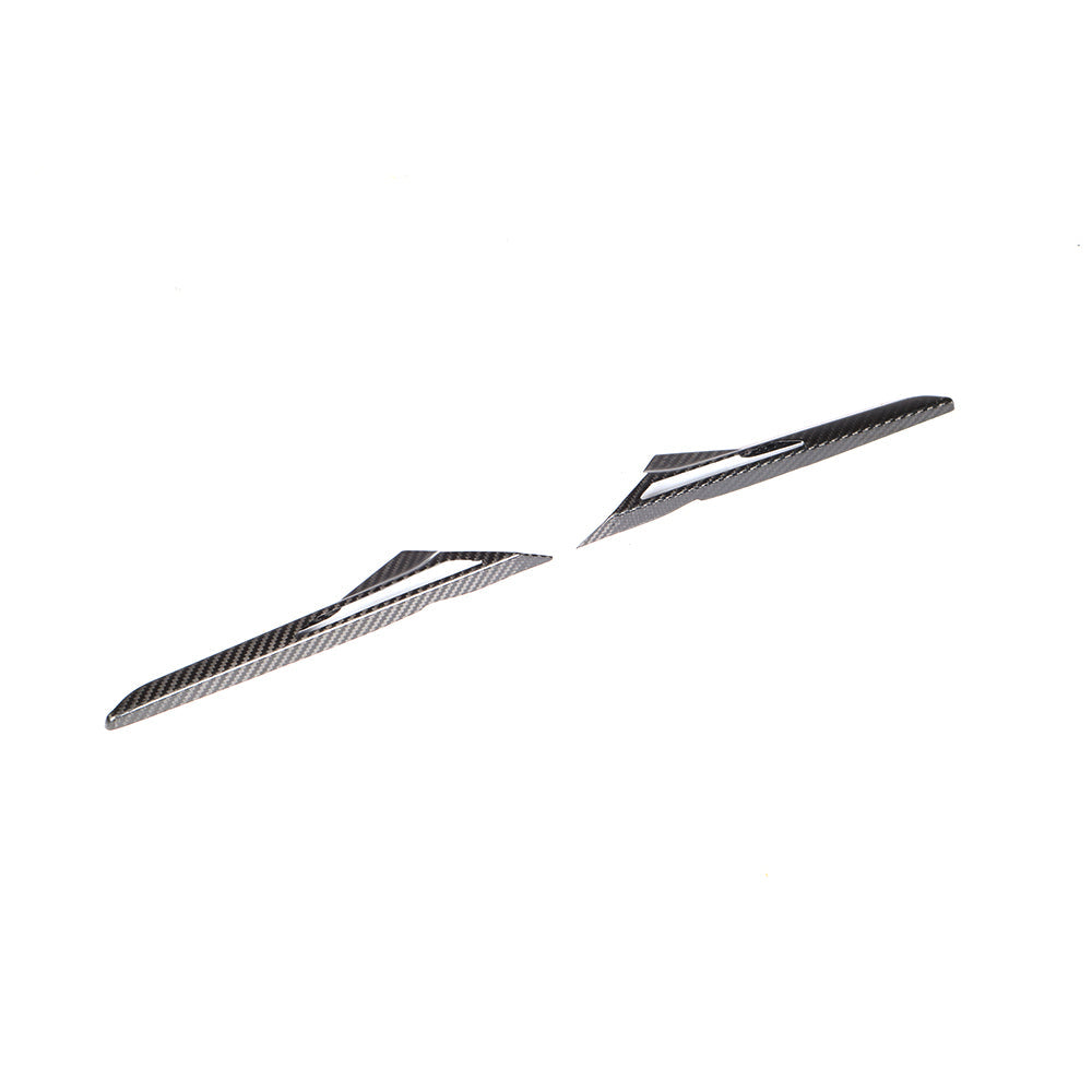 BMW M5 F90 Pre-LCI OEM Style Carbon Fibre Front Wing Vent Trims — surface and edge detail