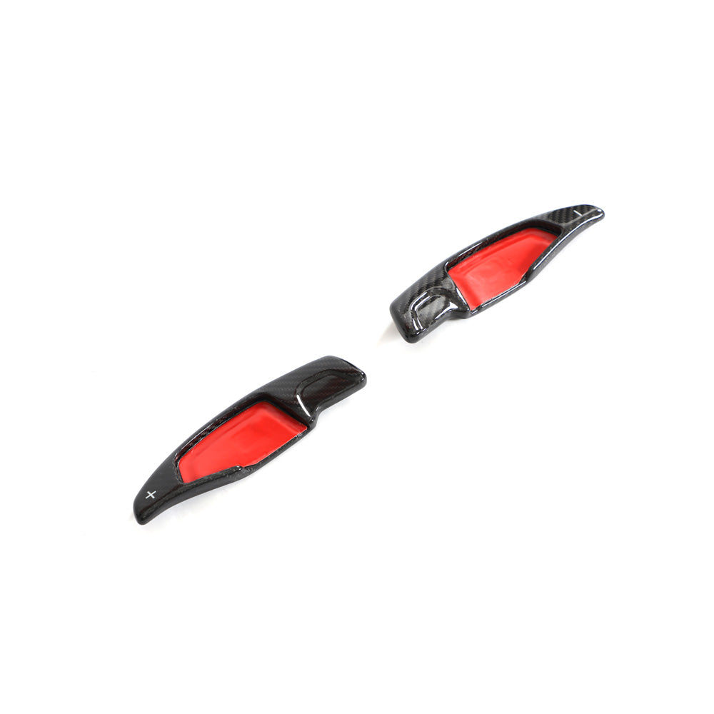 BMW M2 G87 OEM Style Pre-Preg Carbon Fibre Paddle Shifters — surface and edge detail