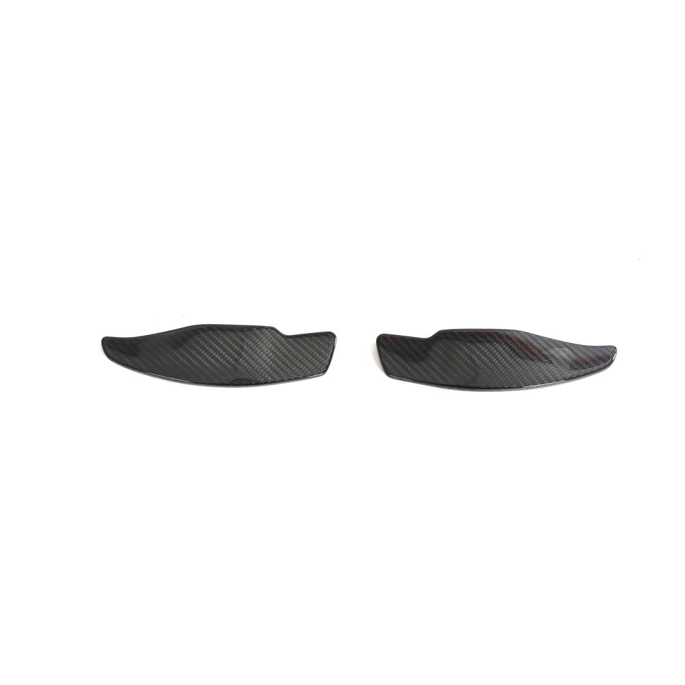 BMW M2 G87 OEM Style Pre-Preg Carbon Fibre Paddle Shifters — front three-quarter view