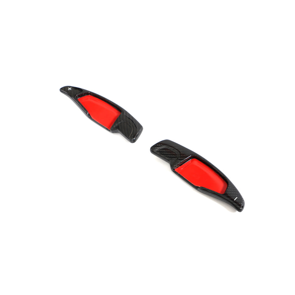 BMW M2 G87 OEM Style Pre-Preg Carbon Fibre Paddle Shifters — mounting-area detail