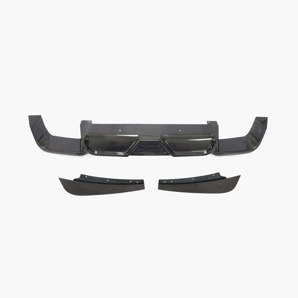 BMW X3 M F97 Pre-LCI JC Design Carbon Fibre Rear Diffuser — surface and edge detail