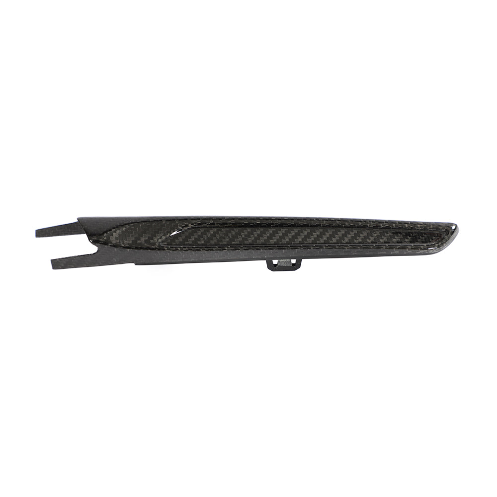 BMW M3 F80 OEM Style Carbon Fibre Front Wing Vent Trims — mounting-area detail