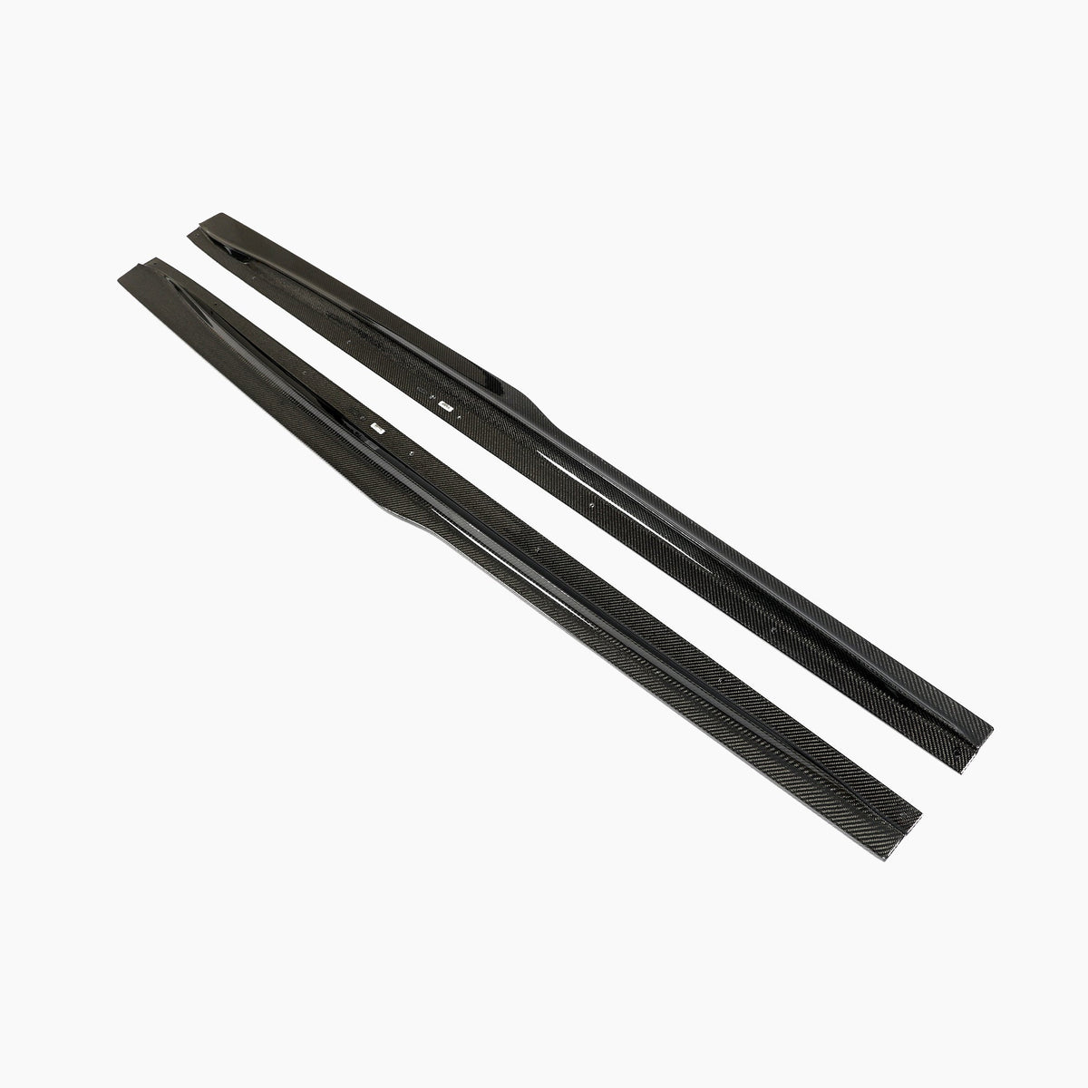 BMW M3 F80 PSM Design Carbon Fibre Side Skirt Extensions — complete product view