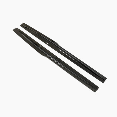 BMW M3 F80 PSM Design Carbon Fibre Side Skirt Extensions — complete product view