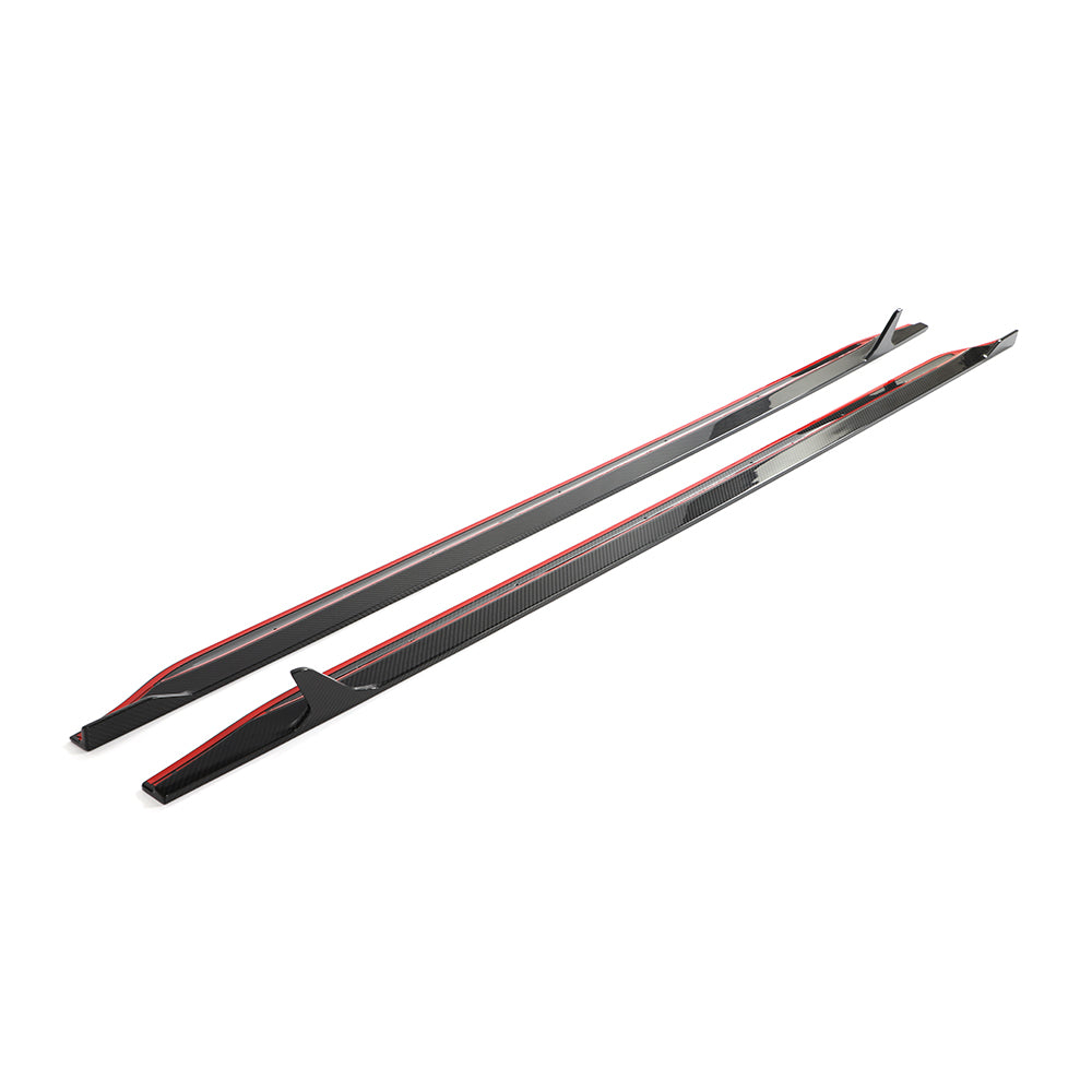 BMW M3 G80 ED Design Pre-Preg Carbon Fibre Side Skirt Extensions — side profile