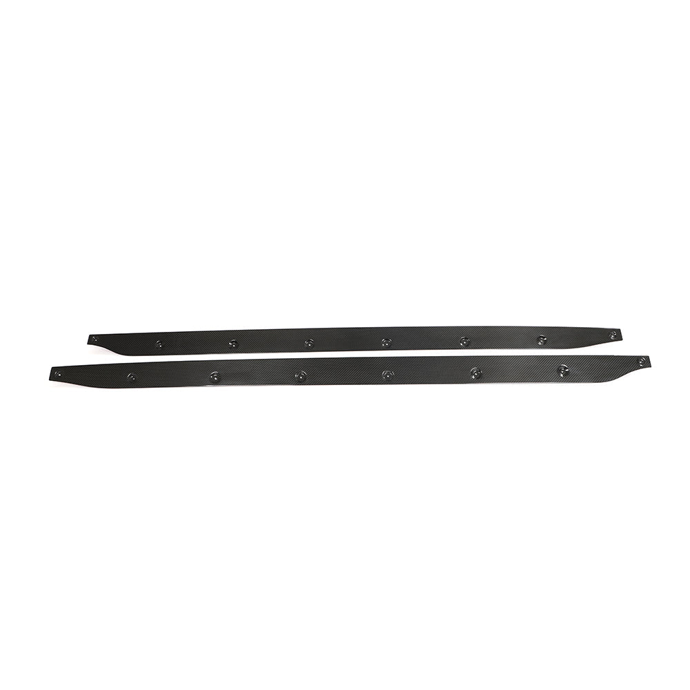 BMW M3 G80 ED Design Pre-Preg Carbon Fibre Side Skirt Extensions — surface and edge detail