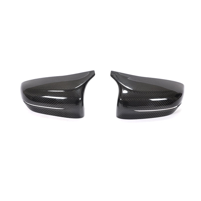 BMW M5 F90 Pre-LCI OEM Style Carbon Fibre Mirror Cap Overlays — mounting-area detail