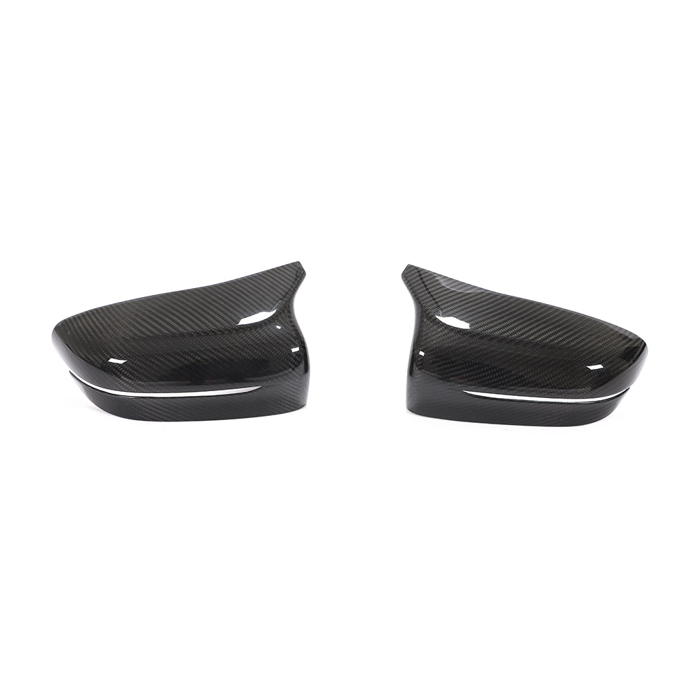 BMW M5 F90 Pre-LCI OEM Style Carbon Fibre Mirror Cap Overlays — complete product view