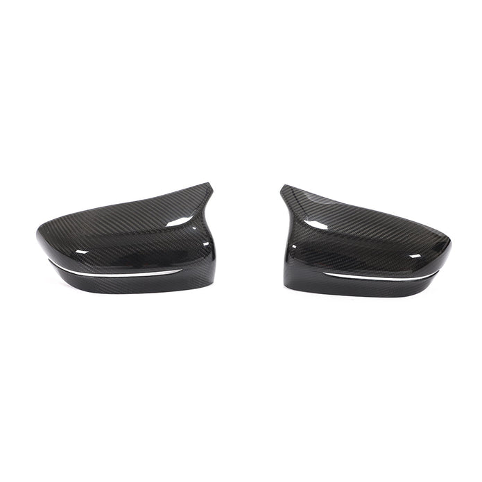 BMW M5 F90 Pre-LCI OEM Style Carbon Fibre Mirror Cap Overlays — complete product view