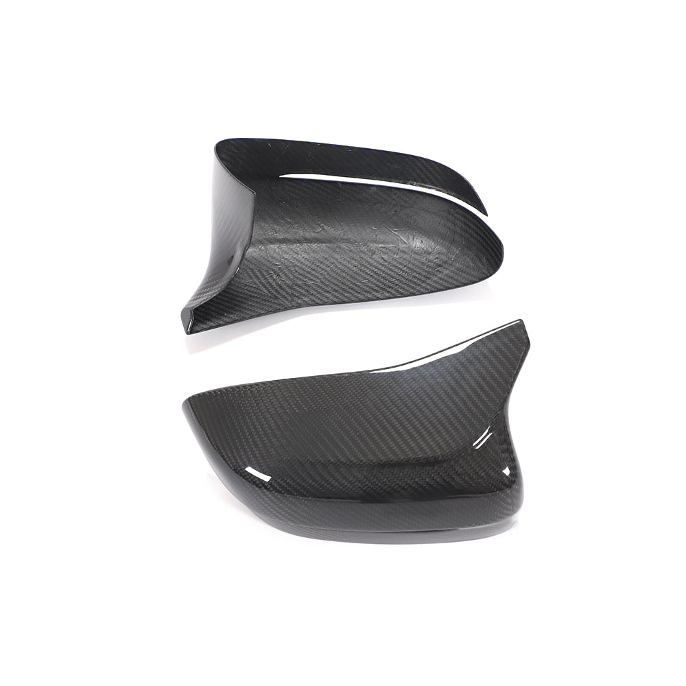 BMW M5 F90 Pre-LCI OEM Style Carbon Fibre Mirror Cap Overlays — side profile