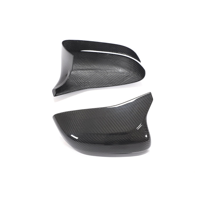 BMW M5 F90 Pre-LCI OEM Style Carbon Fibre Mirror Cap Overlays — side profile