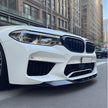 BMW M5 F90 Pre-LCI RKP Design Carbon Fibre Front Lip — front three-quarter view