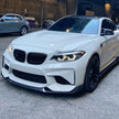 BMW M2 F87 Carbon Fibre Front Lip — front three-quarter view