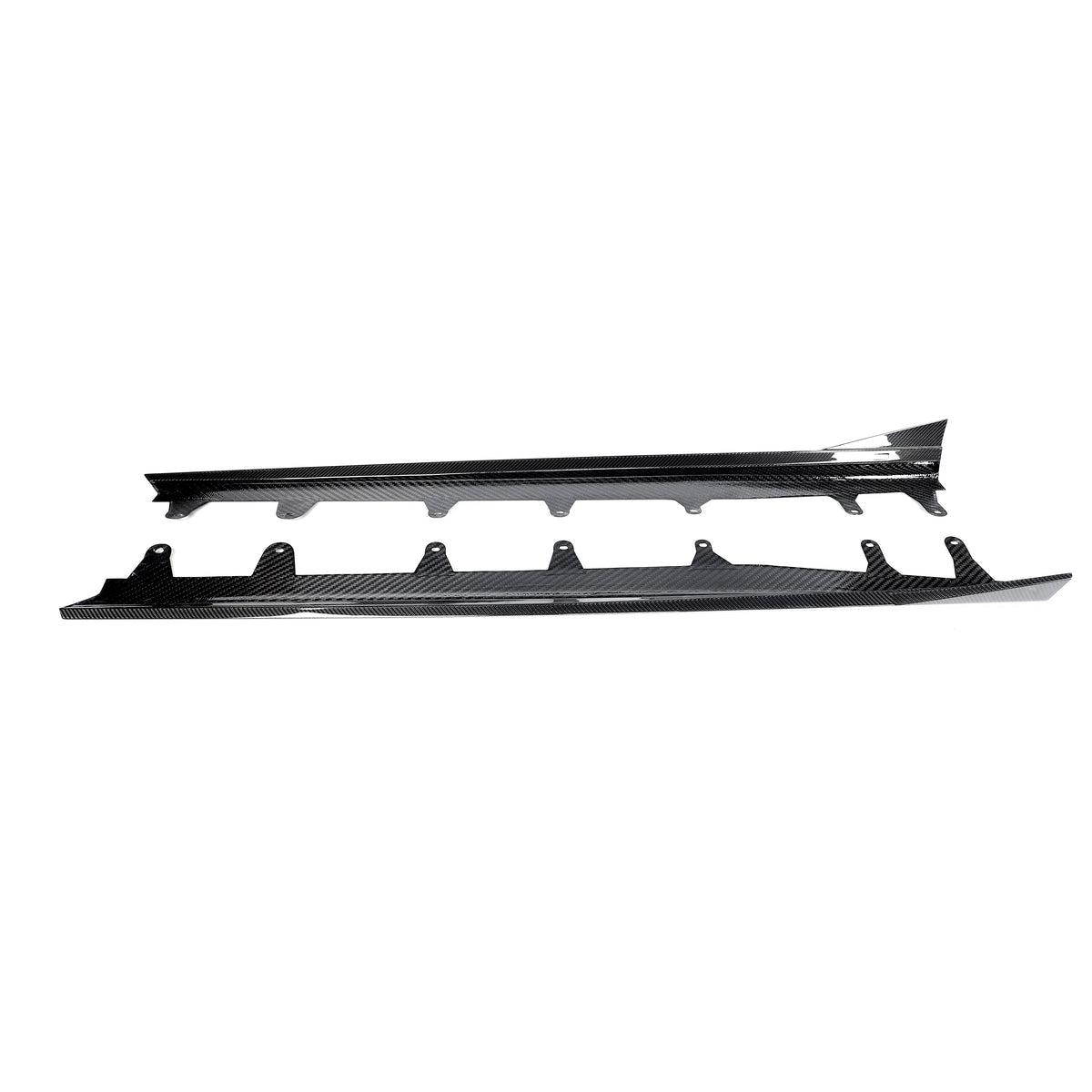 BMW X5 M F95 LCI MP Design Carbon Fibre Side Skirt Extensions — mounting-area detail
