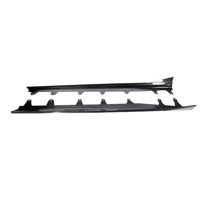 BMW X5 M F95 LCI MP Design Carbon Fibre Side Skirt Extensions — mounting-area detail