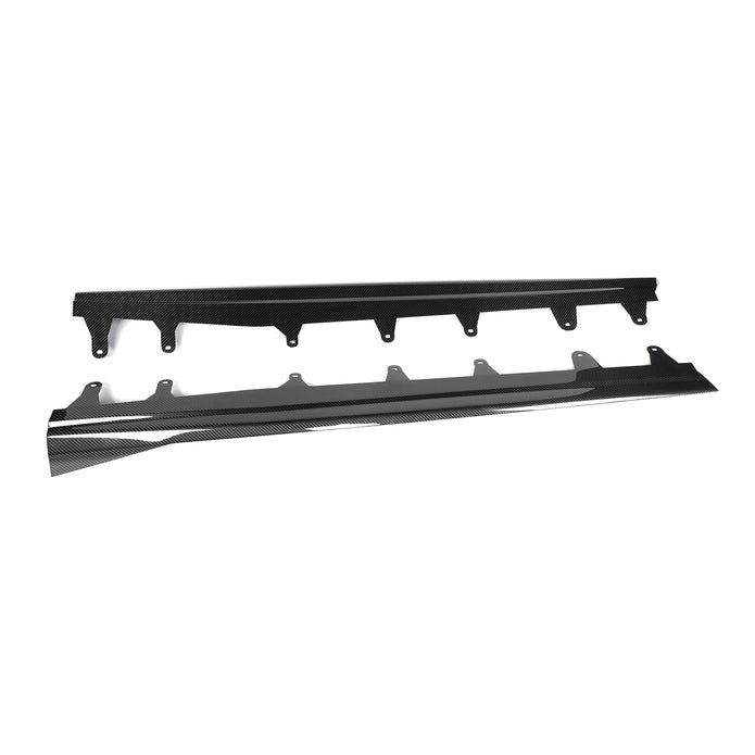BMW X5 M F95 LCI MP Design Carbon Fibre Side Skirt Extensions — side profile