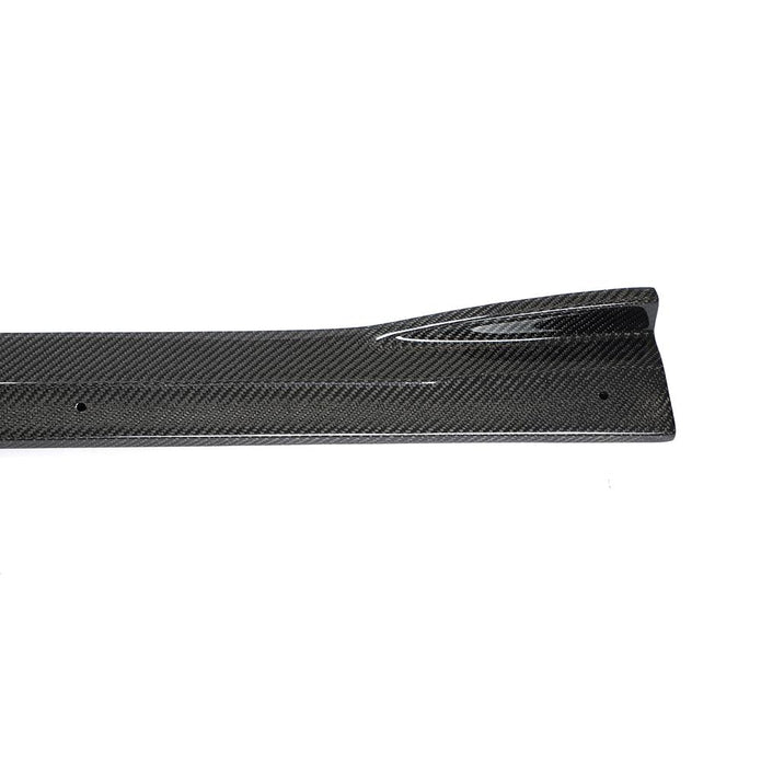 BMW M2 F87 OEM Style Carbon Fibre Side Skirt Extensions — opposite-side view