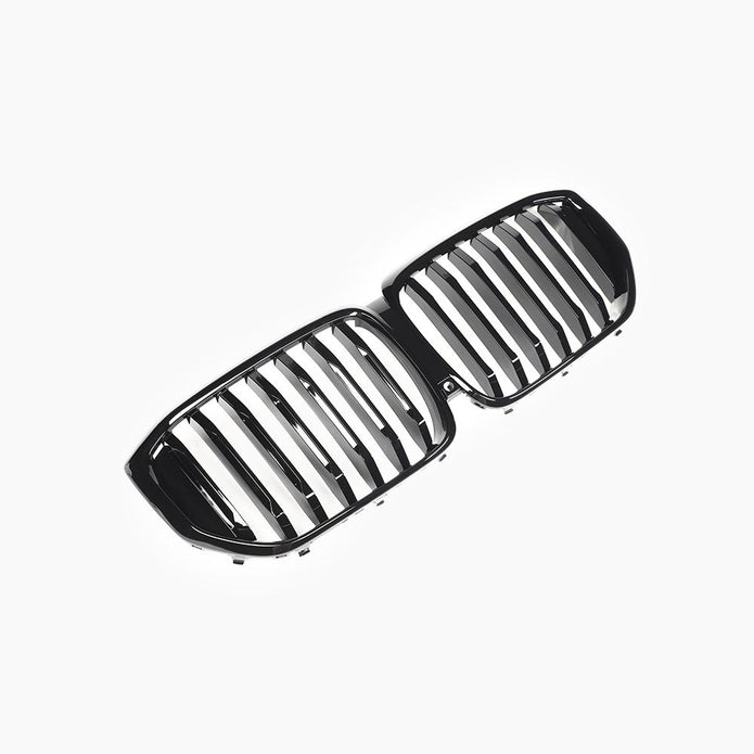 BMW X5 G05 LCI Gloss Black Single-Slat Front Grille — surface and edge detail