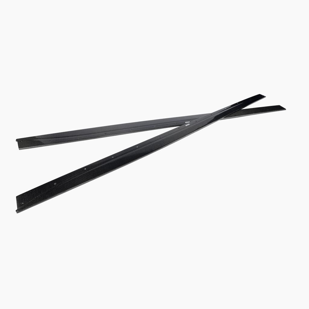 BMW M4 F82 Carbon Fibre Side Skirt Extensions — side profile