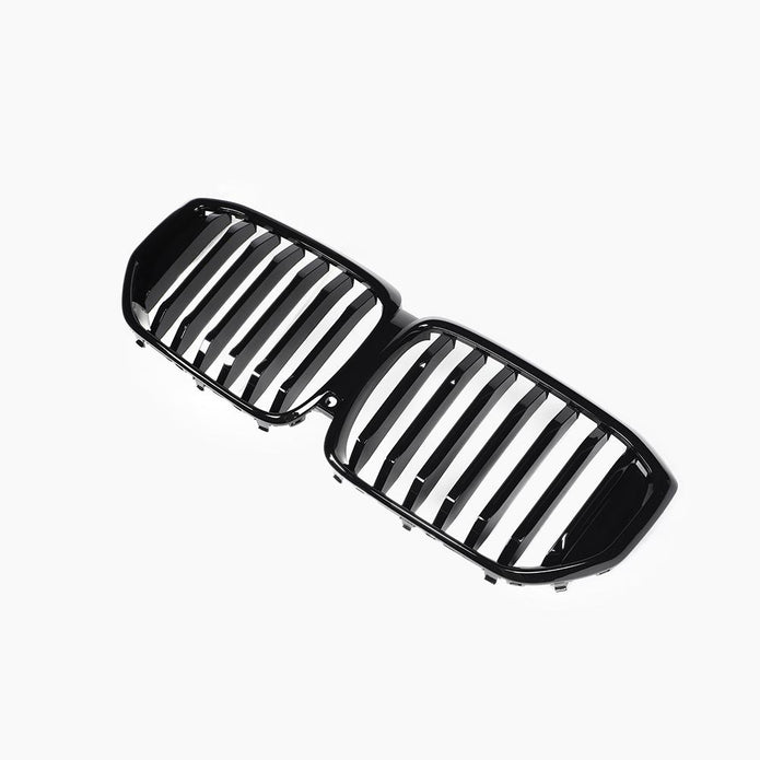 BMW X5 G05 LCI Gloss Black Single-Slat Front Grille — mounting-area detail