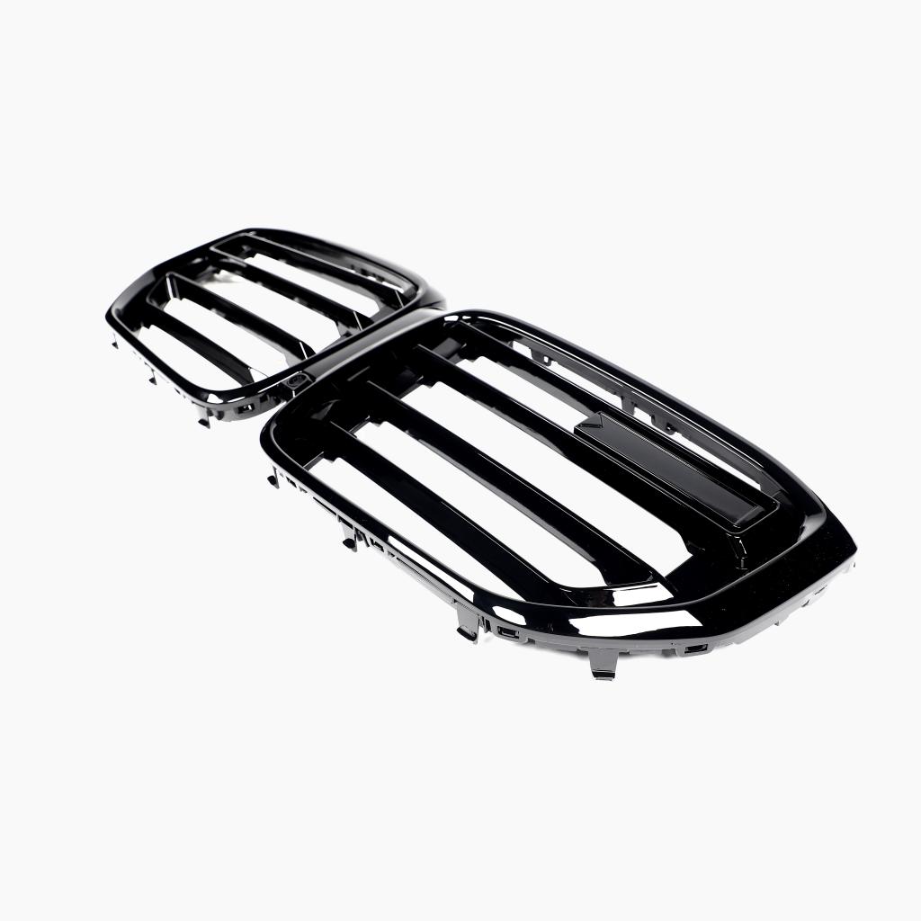 BMW X5 G05 LCI X5 M Design Gloss Black Single-Slat Front Grille — side profile