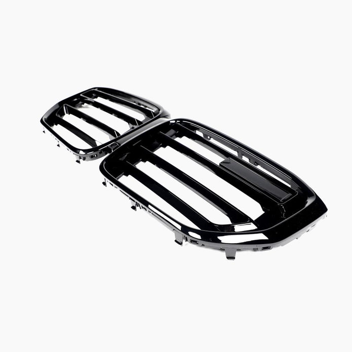 BMW X5 G05 LCI X5 M Design Gloss Black Single-Slat Front Grille — side profile