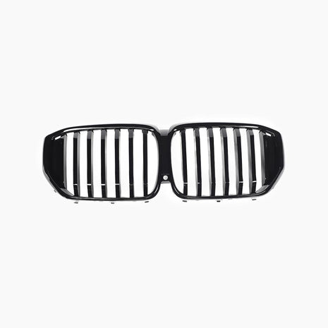 BMW X5 G05 LCI Gloss Black Single-Slat Front Grille — complete product view