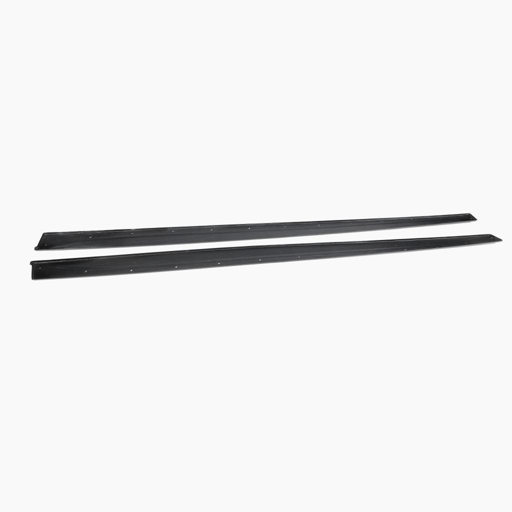 BMW M4 F82 Carbon Fibre Side Skirt Extensions — mounting-area detail